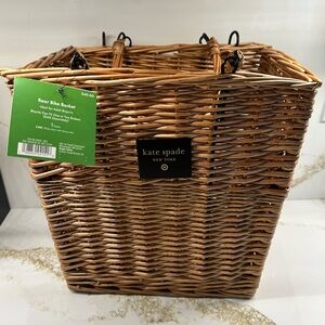 NWT Kate Spade x Target  Natural Wicker Bike Basket